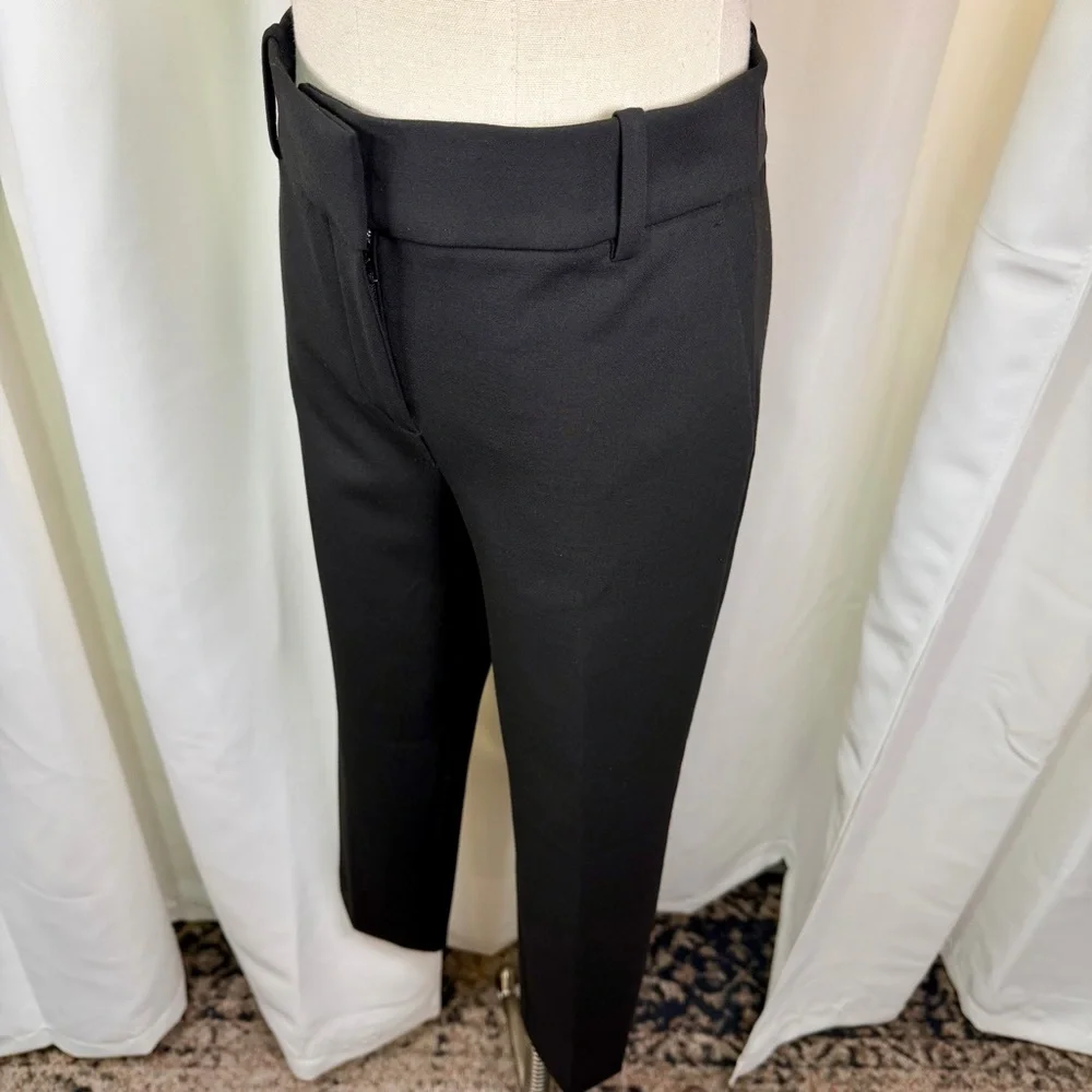 J. Crew ‘Cameron Slim Cropped Pant in Four-Season Stretch’ in Black Size 8